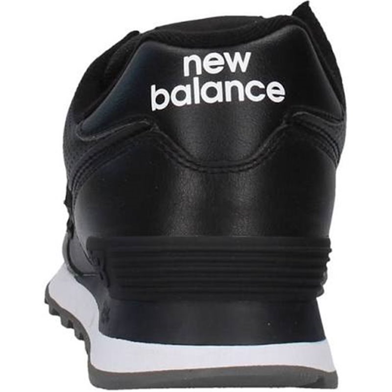 NEW BALANCE ML 574 SNR SNEAKERS NERE IN PELLE