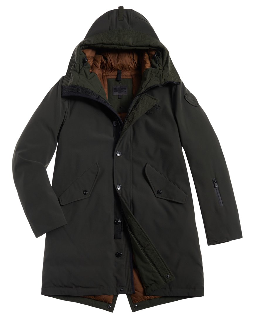 blauer parka uomo